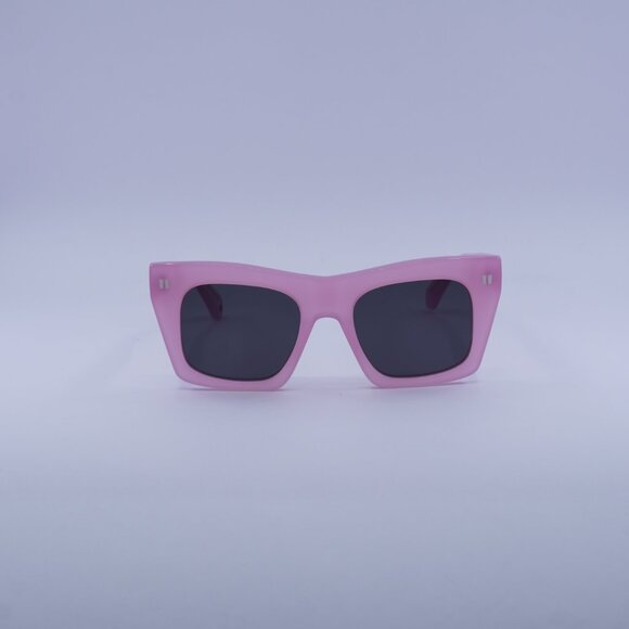 Off-White OERI13Y SELMA 3007 Sunglasses Pink Square Frame, Dark Grey Lenses main image 11